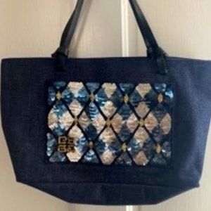 Givenchy sequin and denim handbag - excellent condition